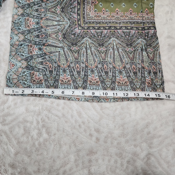 Free People Britt Printed Playsuit Jumpsuit Romper Silky Wide Leg Size 4 - Picture 13 of 16